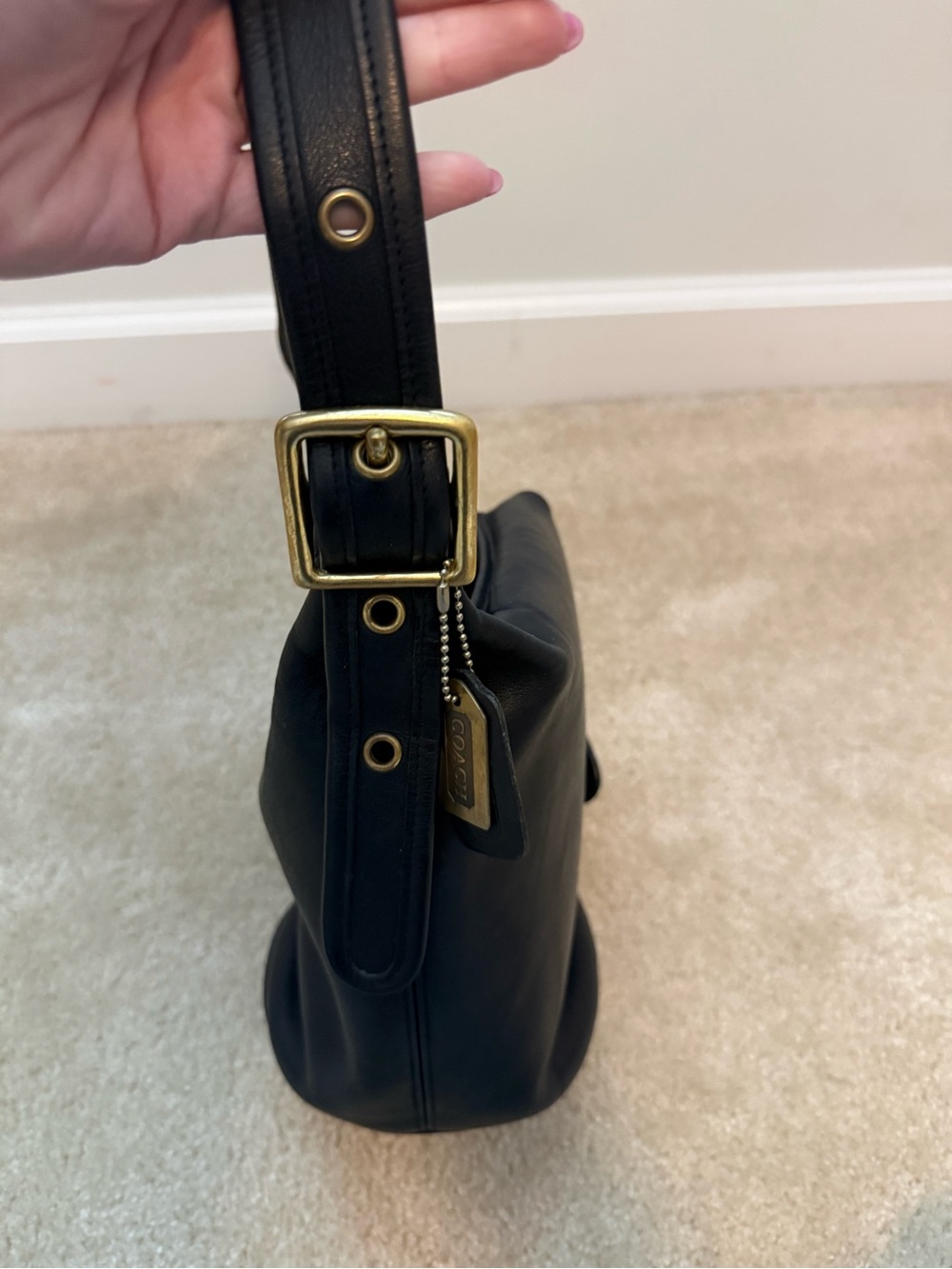 Vintage Coach Leather Helen’s Legacy Bag (Style 9953) - Black - Picture 2 of 7